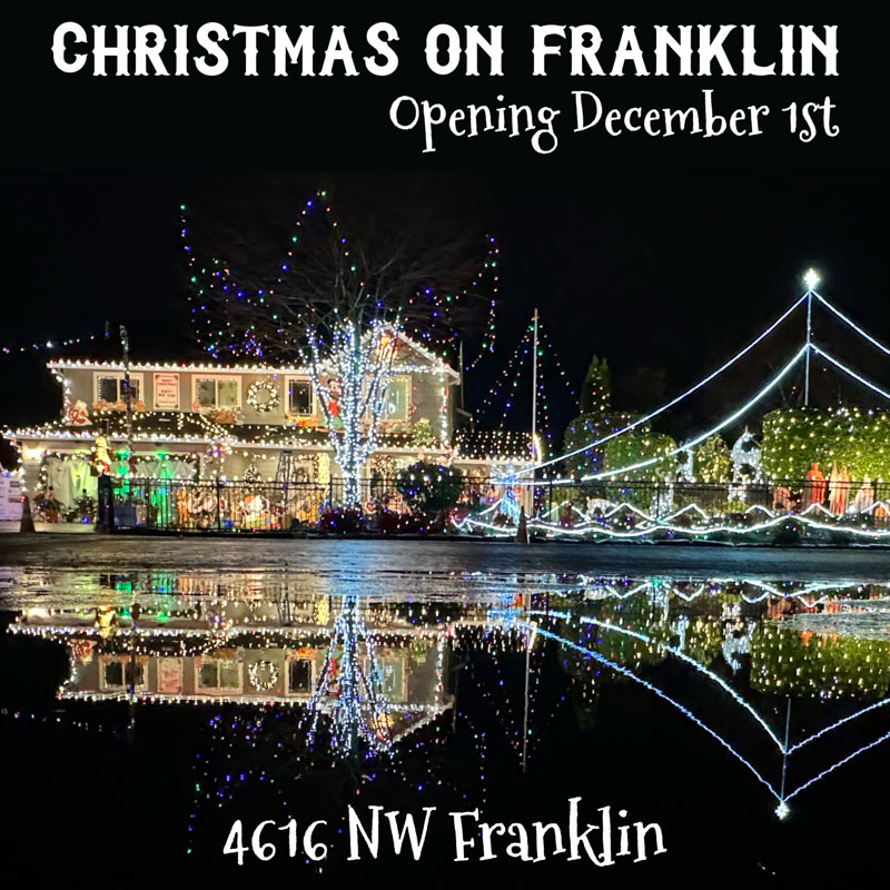 Christmas on Franklin Opening December 1st